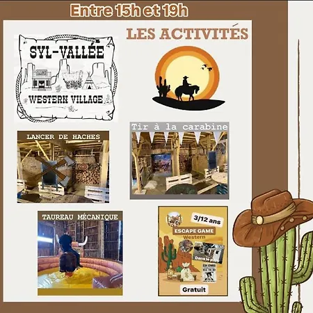 مكان تخييم Syl-vallee Western Village Bouglon
