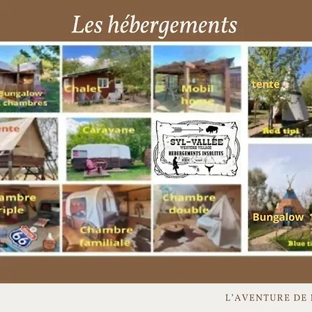 مكان تخييم Syl-vallee Western Village Bouglon
