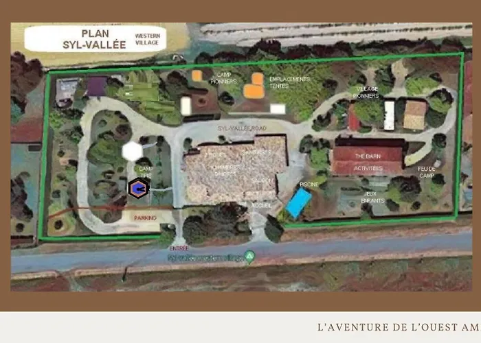 Campingplatz Syl-vallee Western Village Bouglon